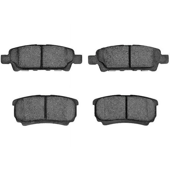 Rear Brake Pad Set - Compatible with 2007 - 2012 Dodge Caliber 2008 2009 2010 2011
