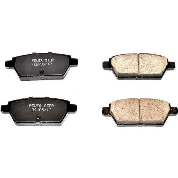 Rear Brake Pad Set - Compatible with 2007 - 2012 Lincoln MKZ 2008 2009 2010 2011
