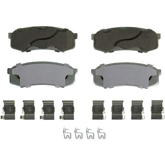 Rear Brake Pad Set - Compatible with 2007 - 2014 Toyota FJ Cruiser 2008 2009 2010 2011 2012 2013