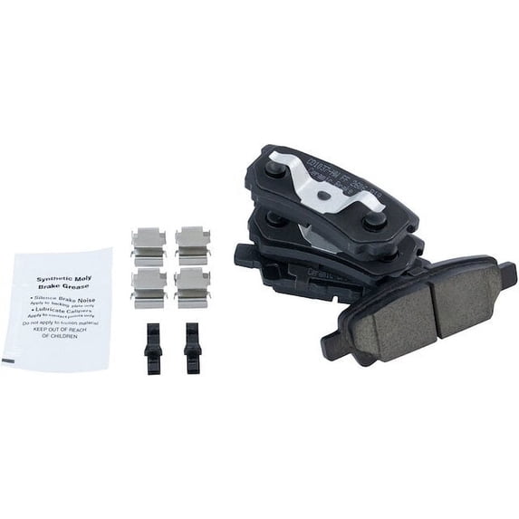 Rear Brake Pad Set - Compatible with 2007 - 2017 Jeep Patriot 2008 2009 2010 2011 2012 2013 2014 2015 2016