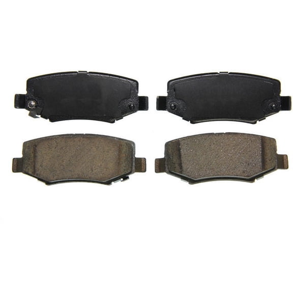 Rear Brake Pad Set - Compatible with 2007 - 2017 Jeep Wrangler 2008 2009 2010 2011 2012 2013 2014 2015 2016