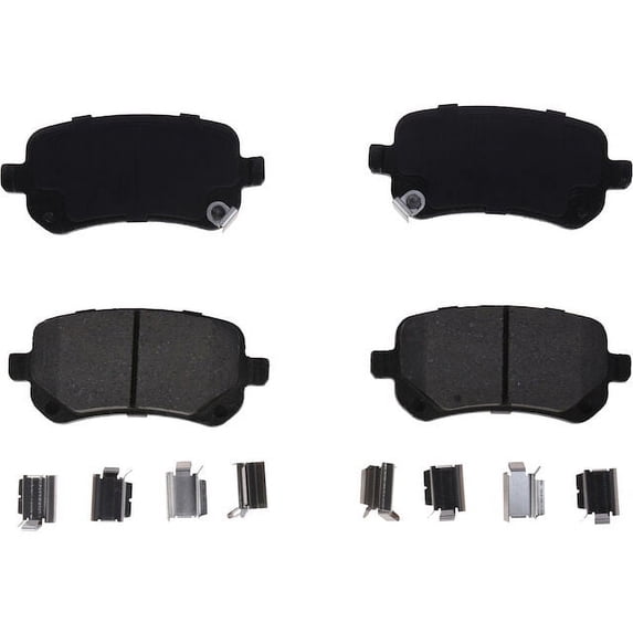 Rear Brake Pad Set - Compatible with 2008 - 2012 Chrysler Town & Country 2009 2010 2011