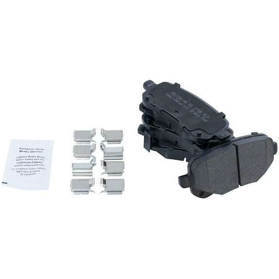 Rear Brake Pad Set - Compatible with 2008 - 2012 Chrysler Town & Country 2009 2010 2011