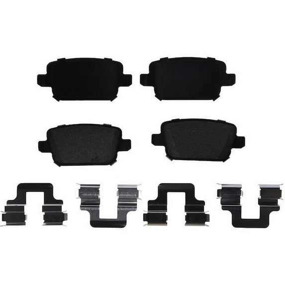 Rear Brake Pad Set - Compatible with 2008 - 2012 Land Rover LR2 2009 2010 2011