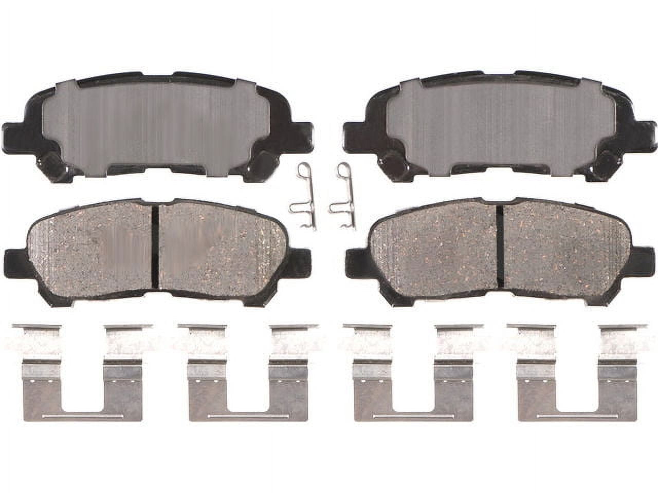 Rear Brake Pad Set - Compatible with 2008 - 2014 Toyota Highlander 2009 ...