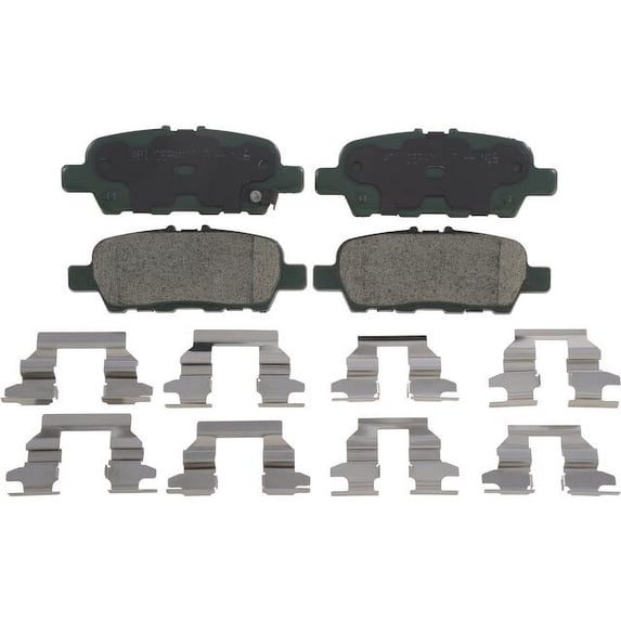 Rear Brake Pad Set - Compatible with 2008 - 2020 Nissan Rogue 2009 2010 2011 2012 2013 2014 2015 2016 2017 2018 2019