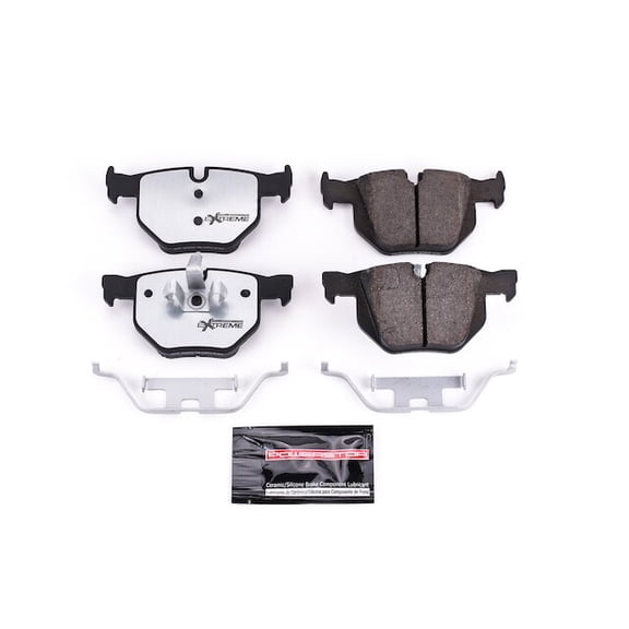 Rear Brake Pad Set - Compatible with 2009 - 2013 BMW 335i xDrive E92 - Power Stop