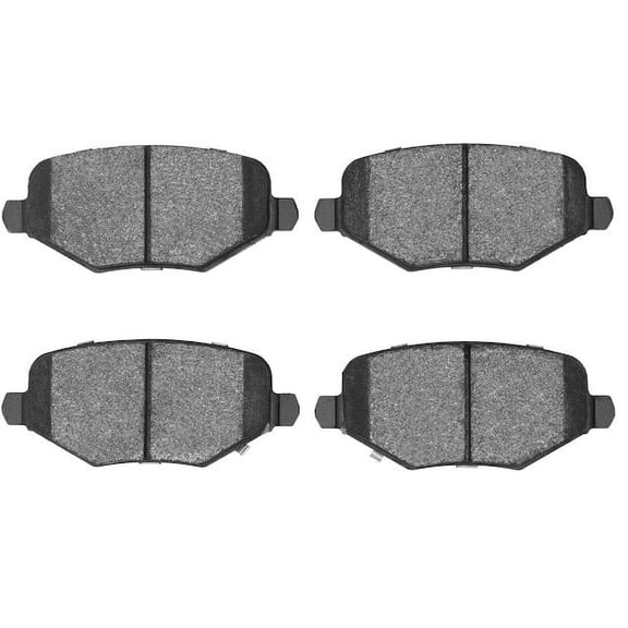 Rear Brake Pad Set - Compatible with 2009 - 2014 Volkswagen Routan S - Dynamic Friction