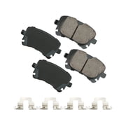 Rear Brake Pad Set - Compatible with 2009 - 2016 Audi A4 Quattro 2010 2011 2012 2013 2014 2015