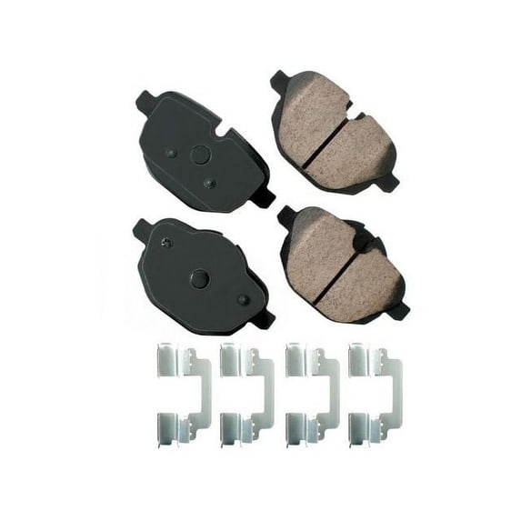 Rear Brake Pad Set - Compatible with 2009 - 2016 BMW 535i xDrive 3.0L 6-Cylinder 2010 2011 2012 2013 2014 2015