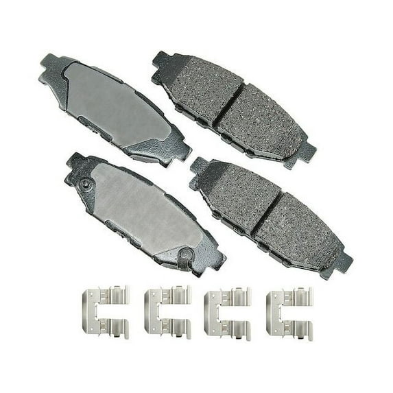 Rear Brake Pad Set - Compatible with 2009 - 2018 Subaru Forester 2.5L H4 2010 2011 2012 2013 2014 2015 2016 2017