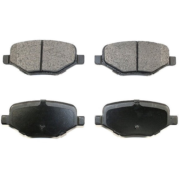 Rear Brake Pad Set - Compatible with 2009 - 2019 Ford Flex 2010 2011 2012 2013 2014 2015 2016 2017 2018