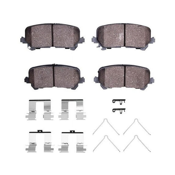 Rear Brake Pad Set - Compatible with 2009 - 2022 Honda Pilot 2010 2011 2012 2013 2014 2015 2016 2017 2018 2019 2020 2021