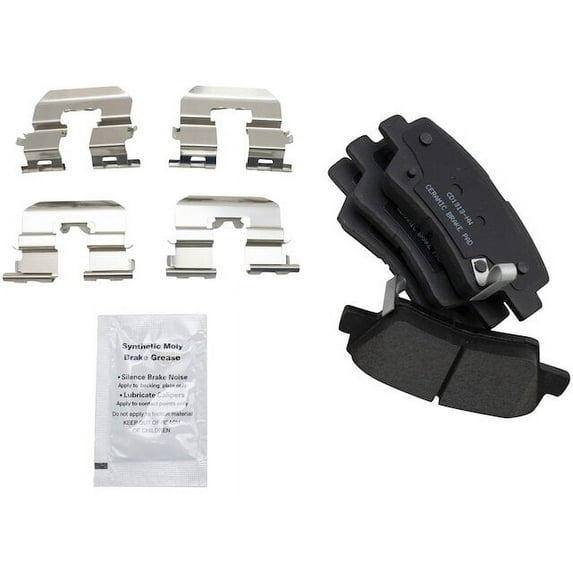 Rear Brake Pad Set - Compatible with 2010 - 2011 Hyundai Azera
