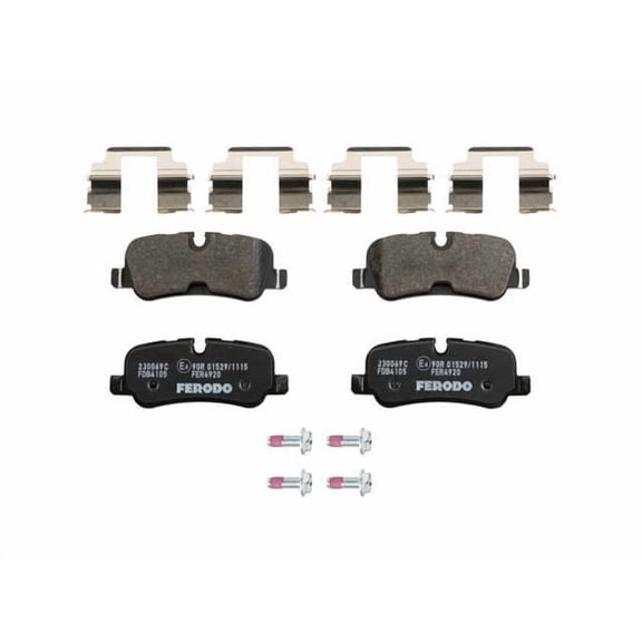 Rear Brake Pad Set - Compatible with 2010 - 2012 Land Rover Range Rover - Ferodo