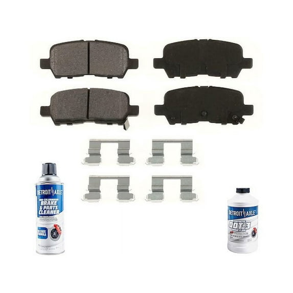 Rear Brake Pad Set - Compatible with 2010 - 2013 Chevy Impala 2011 2012