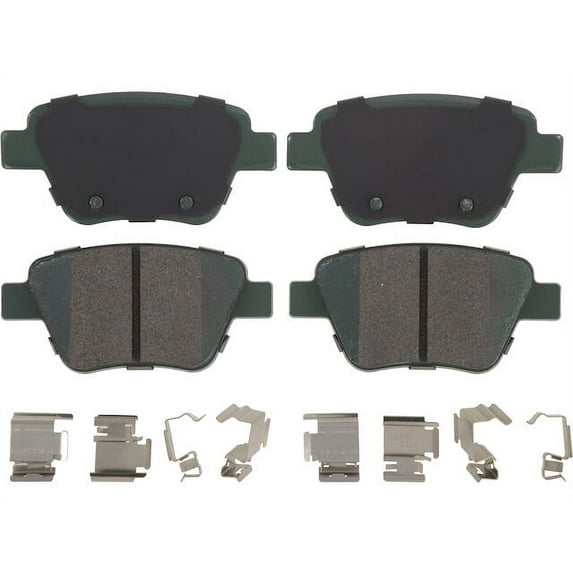 Rear Brake Pad Set - Compatible with 2010 - 2014 Volkswagen Jetta Wagon 2011 2012 2013
