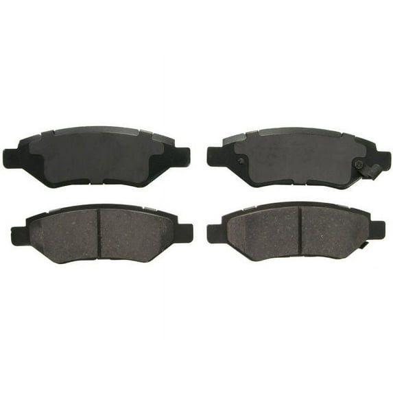 Rear Brake Pad Set - Compatible with 2010 - 2016 Cadillac SRX Turbocharged 2011 2012 2013 2014 2015
