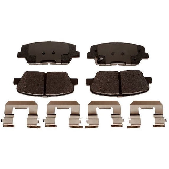 Rear Brake Pad Set - Compatible with 2010 - 2016 Hyundai Santa Fe 2011 2012 2013 2014 2015