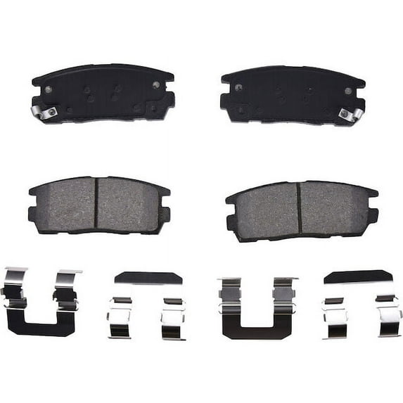 Rear Brake Pad Set - Compatible with 2010 - 2017 GMC Terrain 2011 2012 2013 2014 2015 2016