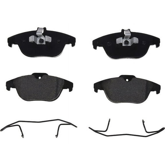 Rear Brake Pad Set - Compatible with 2010 - 2017 Mercedes-Benz E550 Base 2011 2012 2013 2014 2015 2016