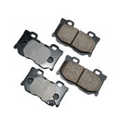 Rear Brake Pad Set - Compatible with 2011 - 2013 INFINITI M37 3.7L V6 2012