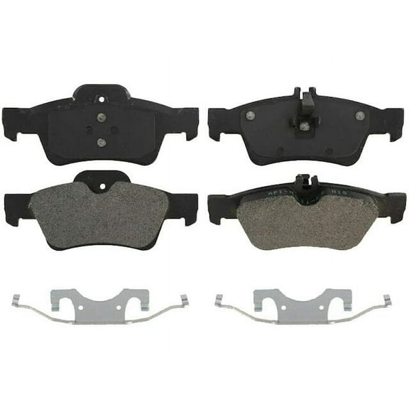 Rear Brake Pad Set - Compatible with 2011 - 2014 Mercedes-Benz CL550 4Matic 2012 2013