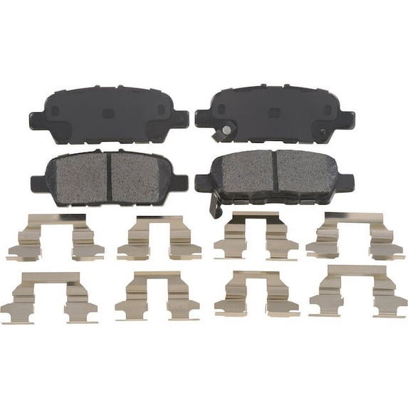 Rear Brake Pad Set - Compatible with 2011 - 2017 Nissan Quest 2012 2013 2014 2015 2016