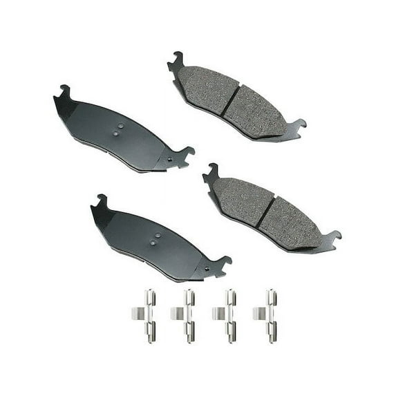 Rear Brake Pad Set - Compatible with 2011 - 2018 Ram 1500 2012 2013 2014 2015 2016 2017