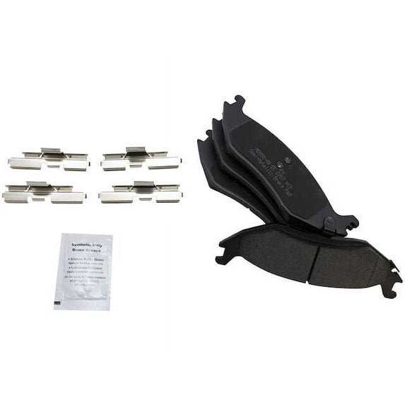 Rear Brake Pad Set - Compatible with 2011 - 2018 Ram 1500 2012 2013 2014 2015 2016 2017