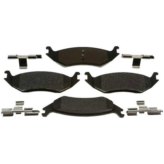 Rear Brake Pad Set - Compatible with 2011 - 2018 Ram 1500 2012 2013 2014 2015 2016 2017