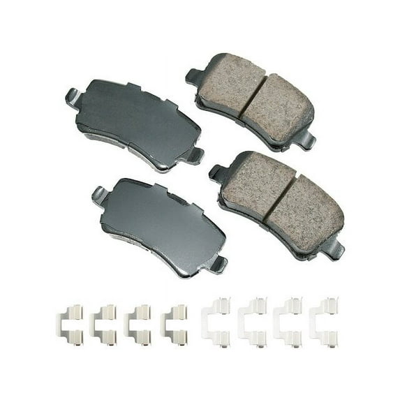 Rear Brake Pad Set - Compatible with 2011 - 2018 Volvo S60 2012 2013 2014 2015 2016 2017