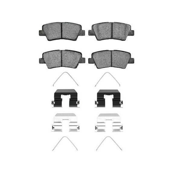 Rear Brake Pad Set - Compatible with 2011 - 2020 Hyundai Elantra 2012 2013 2014 2015 2016 2017 2018 2019
