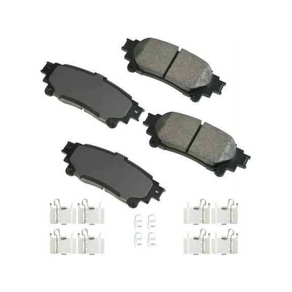 Rear Brake Pad Set - Compatible with 2011 - 2020 Toyota Sienna 2012 2013 2014 2015 2016 2017 2018 2019