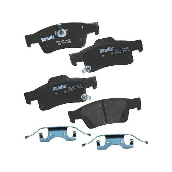 Rear Brake Pad Set - Compatible with 2011 - 2022 Dodge Durango 2012 2013 2014 2015 2016 2017 2018 2019 2020 2021