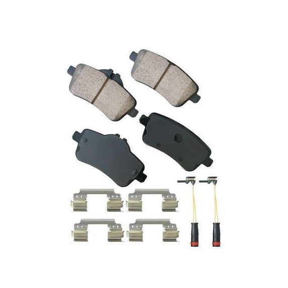 Rear Brake Pad Set - Compatible with 2012 - 2014 Mercedes-Benz ML550 2013