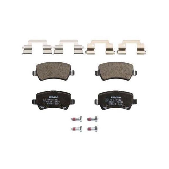 Rear Brake Pad Set - Compatible with 2012 - 2015 Land Rover Range Rover Evoque 2013 2014