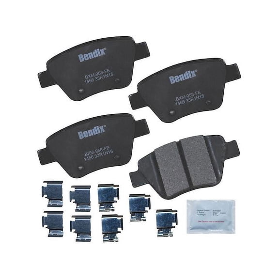 Rear Brake Pad Set - Compatible with 2012 - 2015 Volkswagen Passat 2013 2014