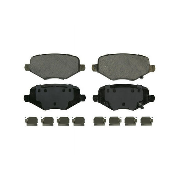 Rear Brake Pad Set - Compatible with 2012 - 2016 Chrysler Town & Country 2013 2014 2015
