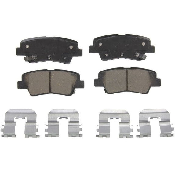 Rear Brake Pad Set - Compatible with 2012 - 2017 Hyundai Accent 2013 2014 2015 2016