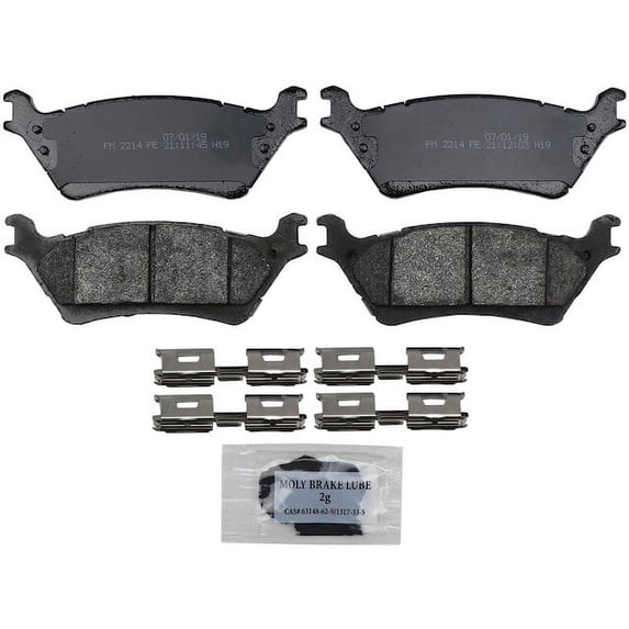 Rear Brake Pad Set - Compatible with 2012 - 2018 Ford F-150 2013 2014 2015 2016 2017
