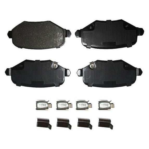 Rear Brake Pad Set - Compatible with 2013 - 2014 Volkswagen Routan S