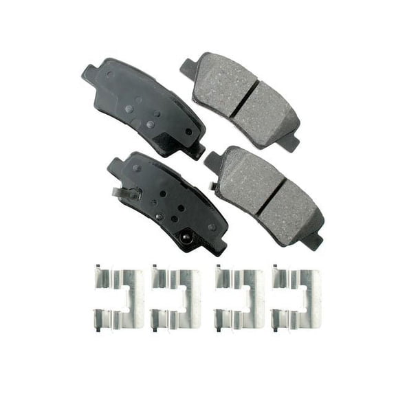 Rear Brake Pad Set - Compatible with 2013 - 2016 Hyundai Elantra GT 2.0L 4-Cylinder 2014 2015