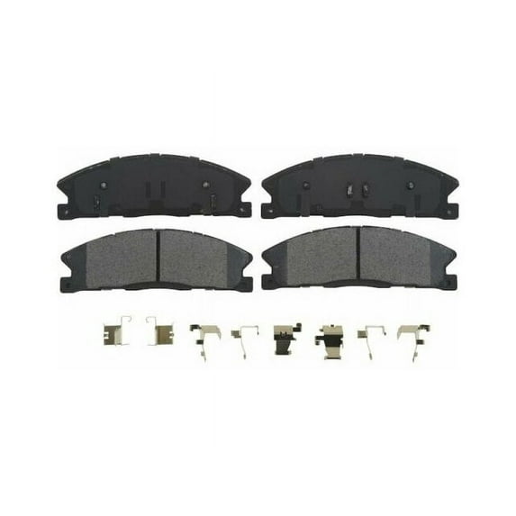 Rear Brake Pad Set - Compatible with 2013 - 2018 Ford Explorer 2014 2015 2016 2017