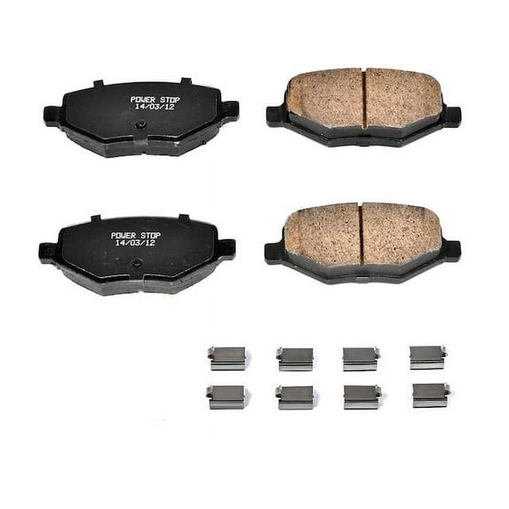 Rear Brake Pad Set - Compatible with 2013 - 2019 Ford Police Interceptor Utility 2014 2015 2016 2017 2018