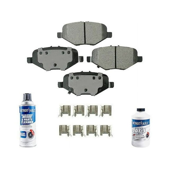 Rear Brake Pad Set - Compatible with 2013 - 2019 Ford Taurus SHO 2014 2015 2016 2017 2018