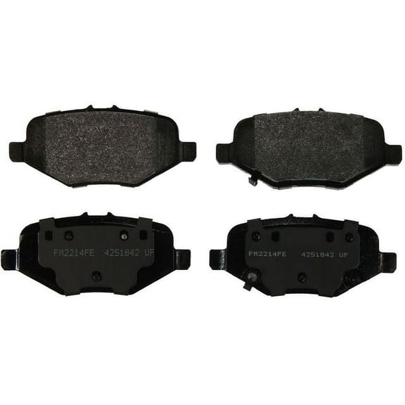 Rear Brake Pad Set - Compatible with 2013 - 2019 Ford Taurus SHO 2014 2015 2016 2017 2018