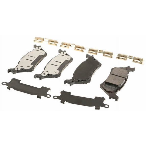 Rear Brake Pad Set - Compatible with 2013 - 2020 Ford F-150 2014 2015 2016 2017 2018 2019