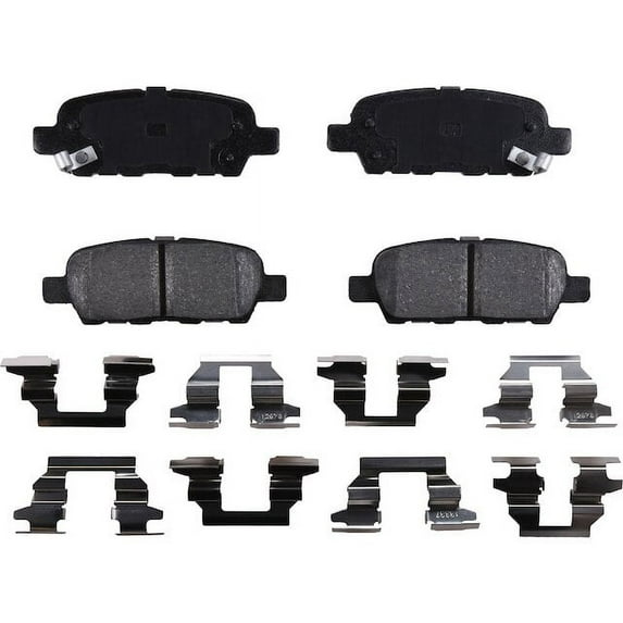 Rear Brake Pad Set - Compatible with 2014 - 2015, 2017 - 2022 INFINITI Q60 2018 2019 2020 2021
