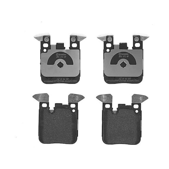Rear Brake Pad Set - Compatible with 2014 - 2016 BMW 435i 2015